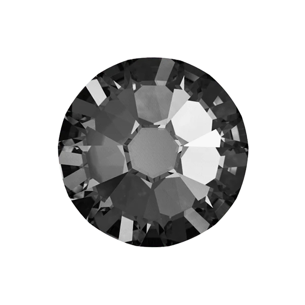Hammaskorun kiinnitys ja hammaskoru Swarovski Crystal silver night  (2.2mm)