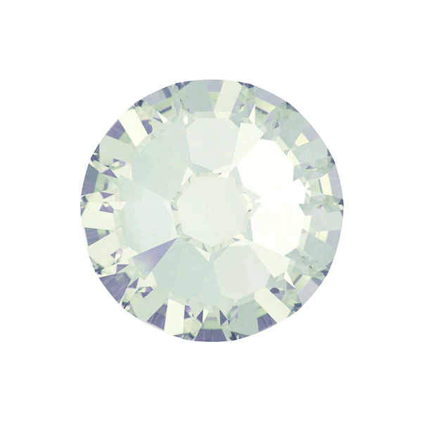 Hammaskorun kiinnitys ja hammaskoru Swarovski White Opal (1.8mm)