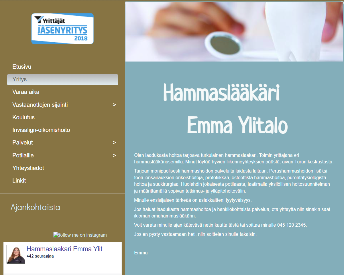 Hammastarkastus